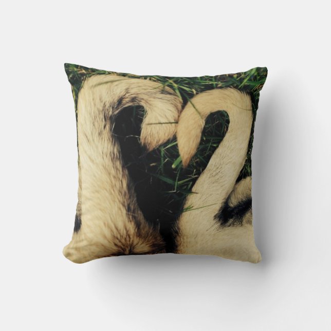 Pug Tails Cushion (Front)