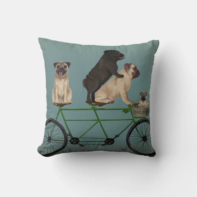 Pug Tandem Cushion (Front)