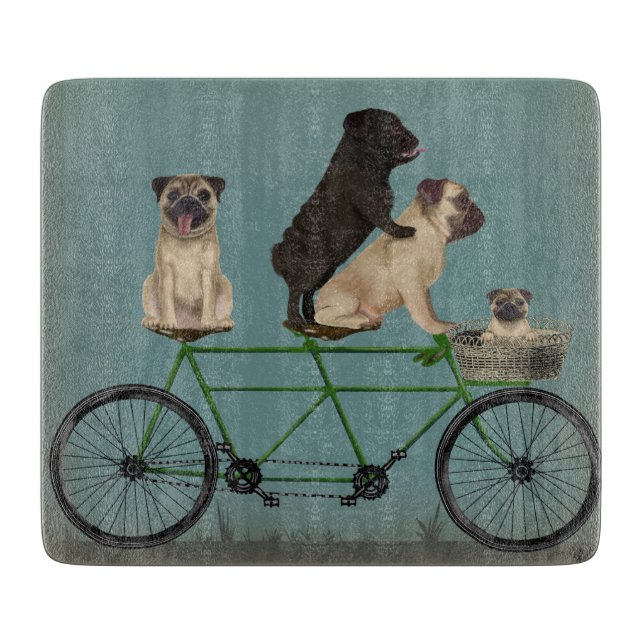 Pug Tandem Cutting Board (Front)