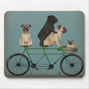 Pug Tandem Mouse Pad