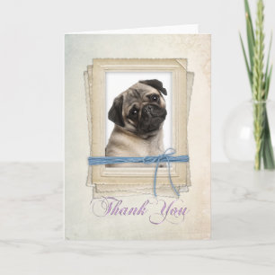 Pug Thank You Card