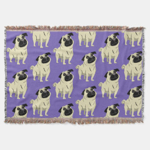 Pug Throw Blanket