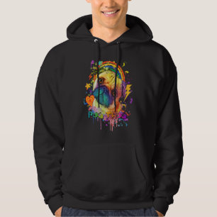 Pug Thug Dutch Bulldog Animal Pun Pug Owner Animal Hoodie