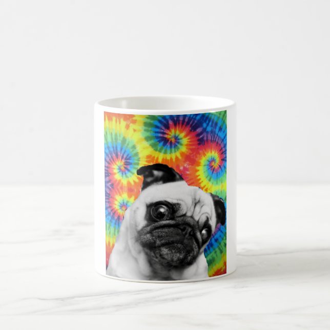 Pug Tie Dye Mug (Center)