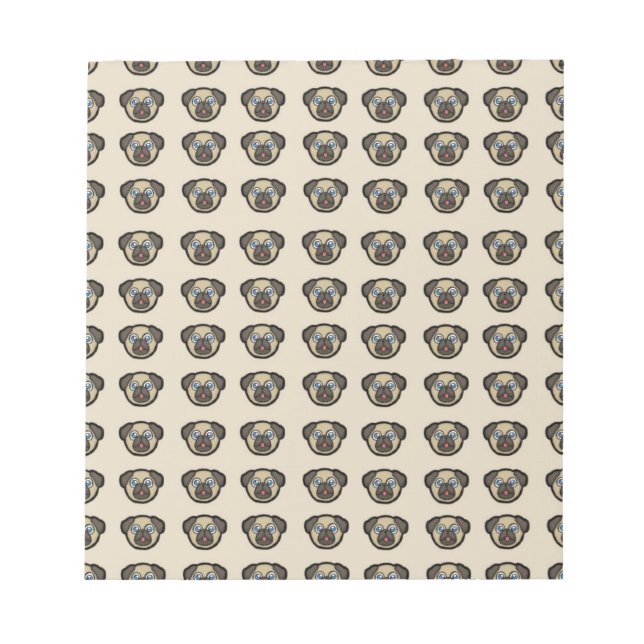 pug tile bg notepad (Front)