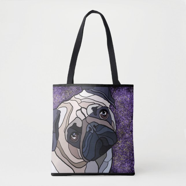 pug tote bag (Front)