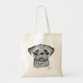 Pug tote bag