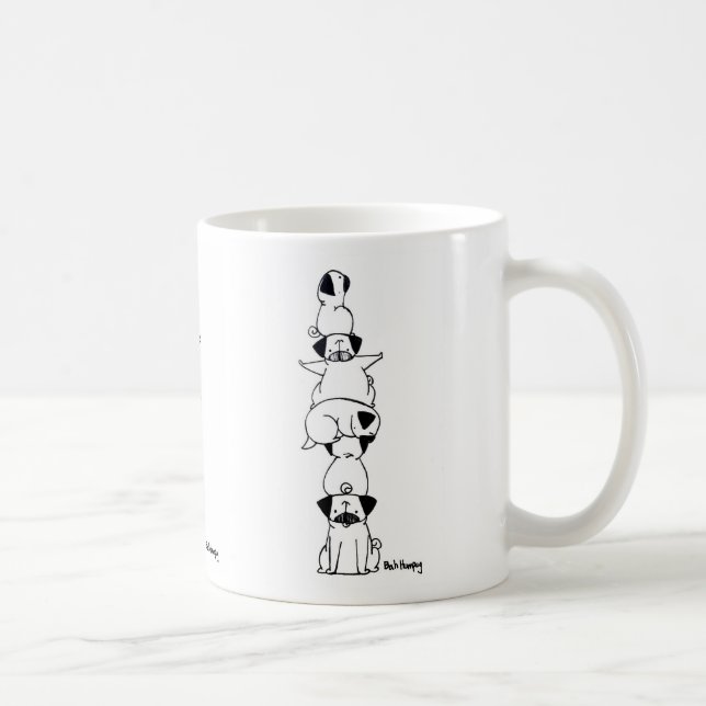 Pug Totem Coffee Mug (Right)