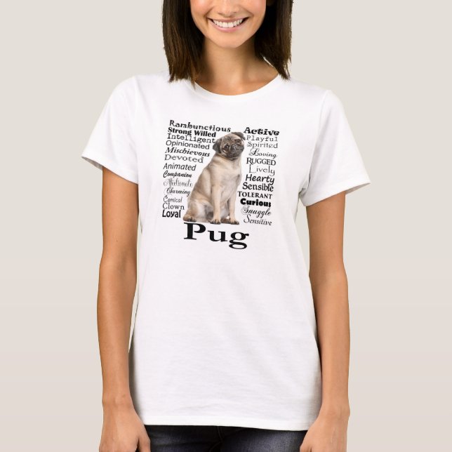 Pug Traits T-Shirt (Front)