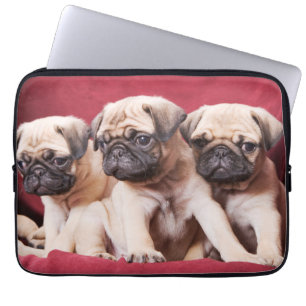 Pug Triplets Laptop Sleeve
