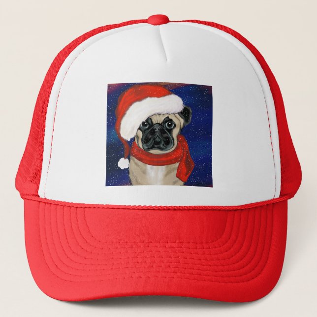Pug Trucker Hat (Front)