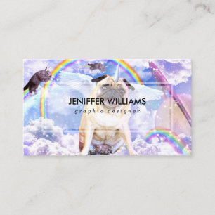 Pug unicorn - Cute pugicorn                        Business Card