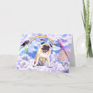 Pug unicorn - Cute pugicorn                        Card