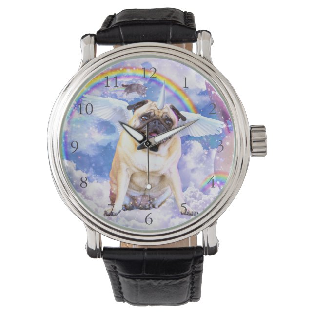 Pug unicorn - Cute pugicorn                        Watch (Front)
