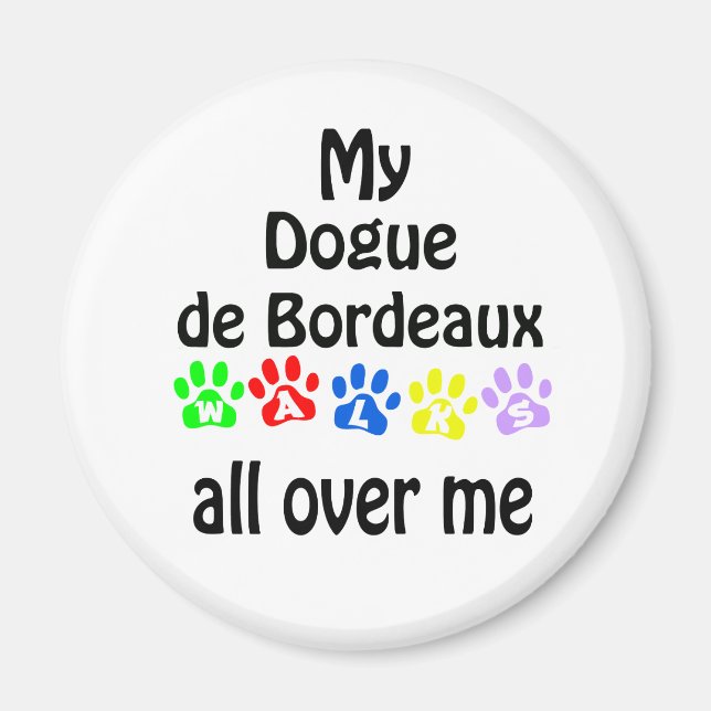 Pug Walks Design Magnet (Front)