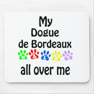 Pug Walks Design Mouse Pad