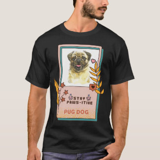 Pug Watercolor Drawing Dog Breed T-Shirt