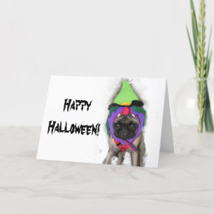 Pug Witch Card