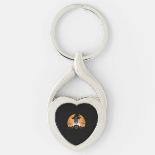 Pug Witch Hat Jack-o-Lantern Dogs Halloween T-Shir Key Ring