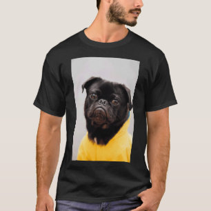 Pug with a yellow T-shirt Classic T-Shirt 946
