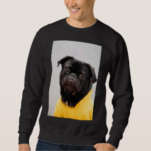 Pug with a yellow T-shirt Classic T-Shirt 946 Sweatshirt