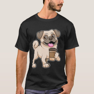 Pug with Coffee to go T-Shirt