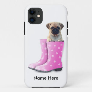 Pug with Name iPhone 11 Case