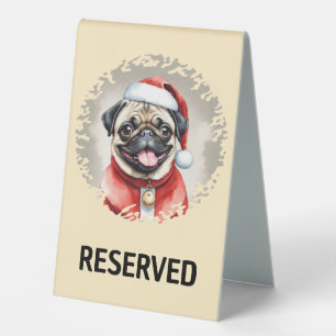 Pug With Santa Claus Outfit - Christmas 1