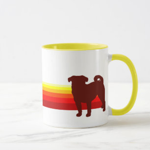 Pug With Stripes Mug