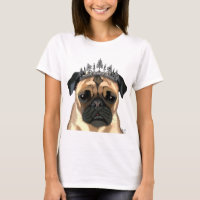 Pug With Tiara