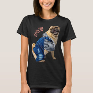 Pug  Women Men Pug Mum Dad Life Love Dog Pet 13 T-Shirt