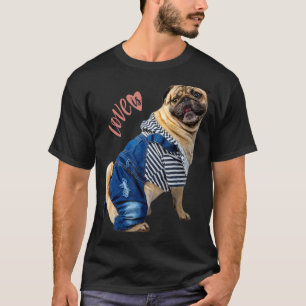 Pug Women Men Pug Mum Dad Life Love Dog Pet 13 T-Shirt