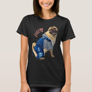 Pug Women Men Pug Mum Dad Life Love Dog Pet 13 T-Shirt