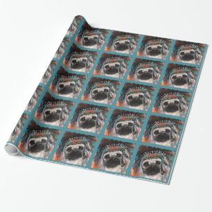 PUG WRAPPING PAPER