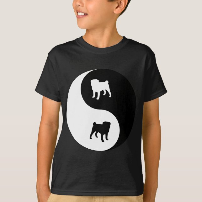 Pug Yin Yang T-Shirt (Front)
