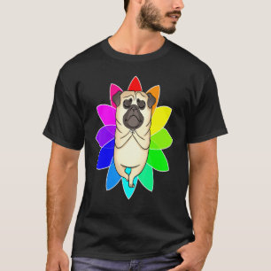 Pug Yoga Flower Mandala Mindfulness Meditation Nam T-Shirt