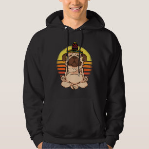 Pug Yoga Sombrero Cinco de Mayo Pug Mum Pug Dad Cl Hoodie
