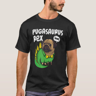 Pugasaurus Rex Rawr Pug Cute Halloween Costume Dog T-Shirt