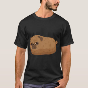 Pugato The Pug Potato Funny Food Pun T-Shirt