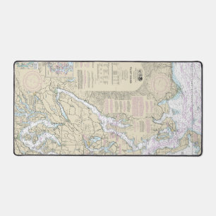 Puget Sound Nautical Chart 18440 Desk Mat