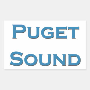 Puget Sound Rectangular Sticker