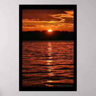 Puget Sound Sunset Poster