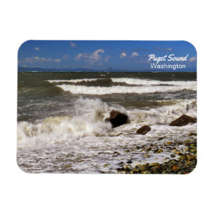 Puget Sound Washington Seascape Photo Magnet
