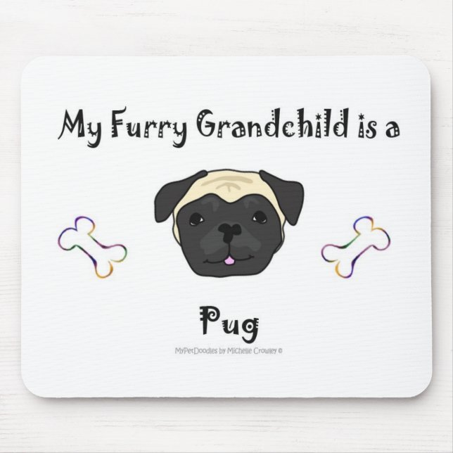 PugFawn Mouse Pad (Front)