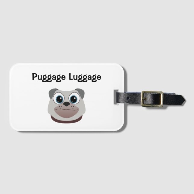 Puggage Luggage Luggage Tag (Front Horizontal)