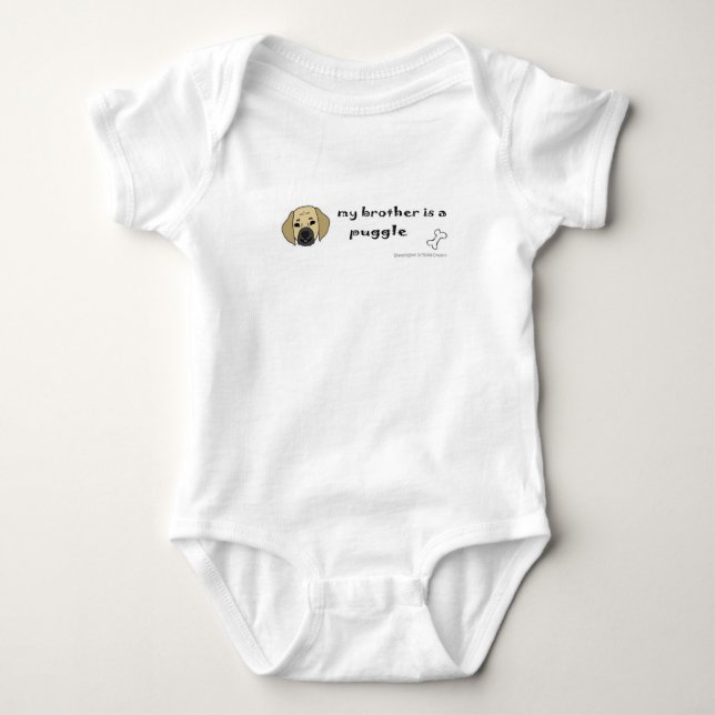 puggle baby bodysuit (Front)