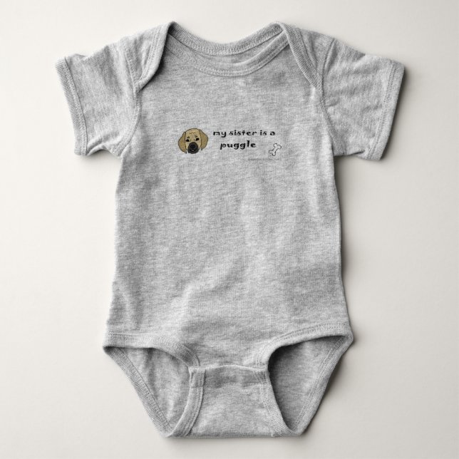 puggle baby bodysuit (Front)