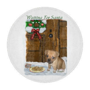 Puggle Christmas Cutting Board