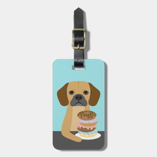 Puggle Dog Luggage Tags (Front Vertical)