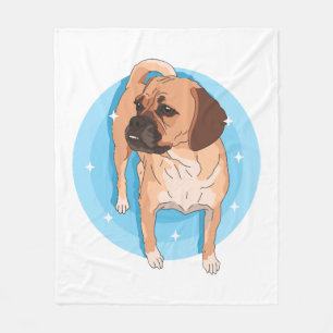 Puggle Dog Owner Puggles Lover Fleece Blanket